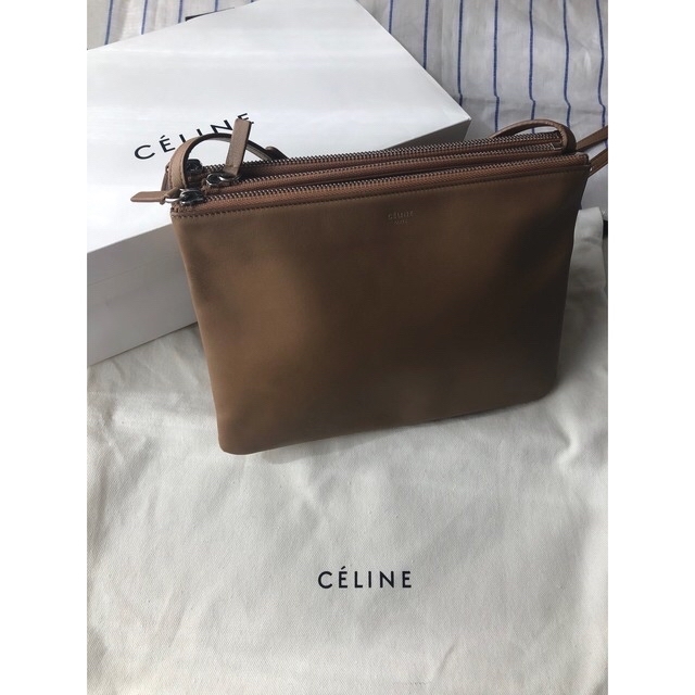 CELINE セリーヌトリオキャメルミルクティ色希少