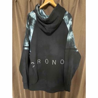 美品✨クロノス　CRONOS パーカー　L ブラック　ペイズリー　フーディ