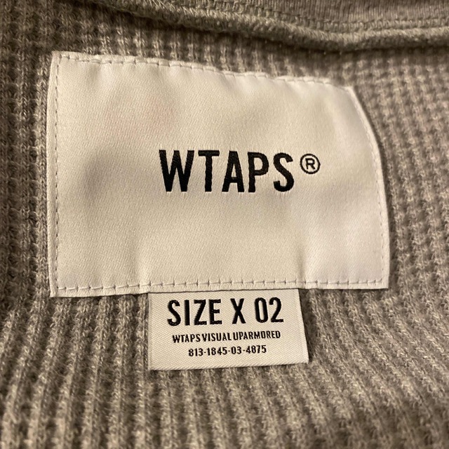 WTAPS 20SS WAFFLE LS  グレー Mサイズ 2