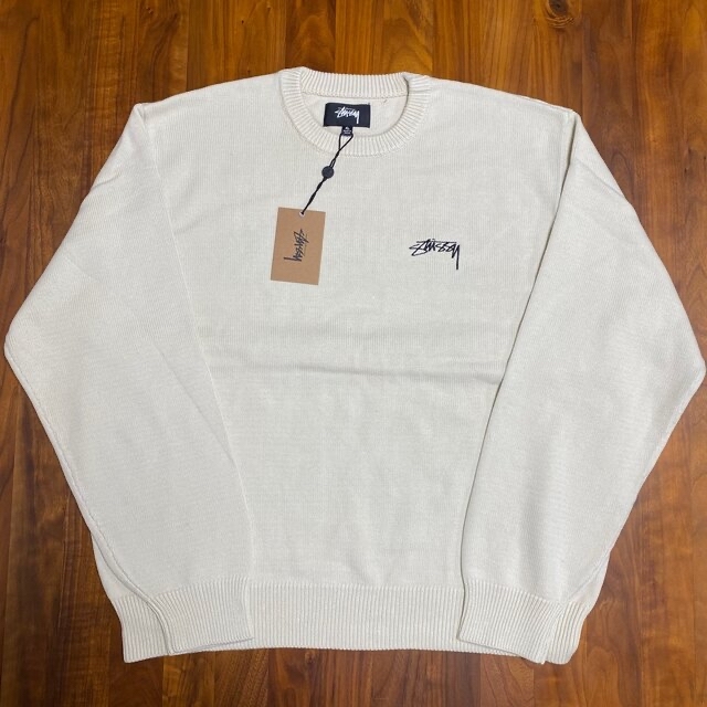 Stussy Care Label Sweater Natural | www.abconsulex.it