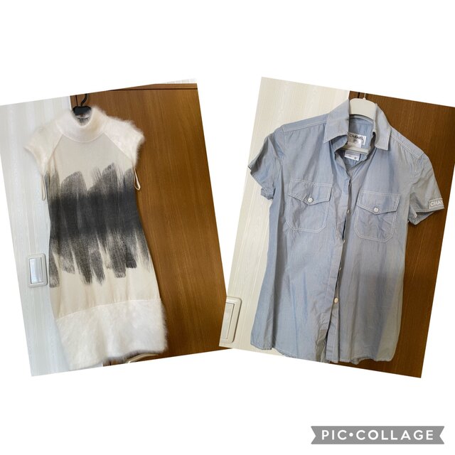 CHANEL(シャネル)のCHANEL ワンピース　とシャツ レディースのワンピース(ミニワンピース)の商品写真