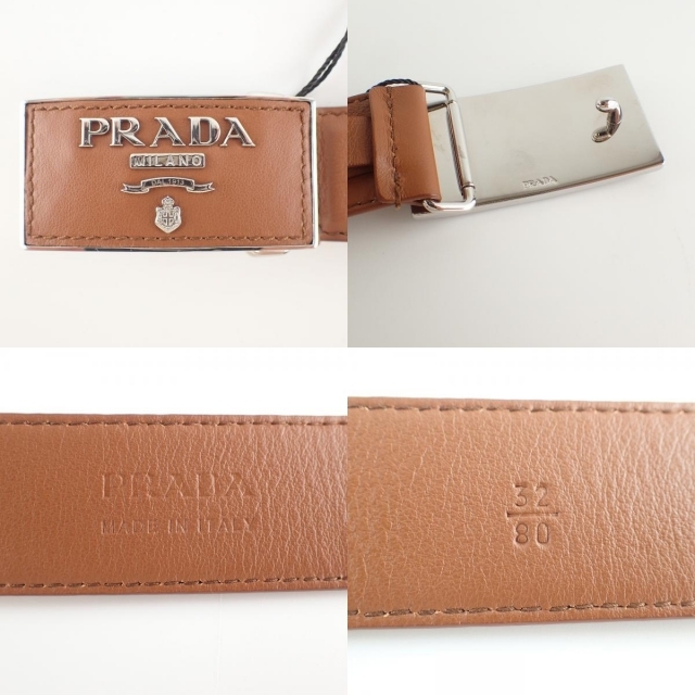 PRADA(プラダ)のプラダ ベルト 80 レディースのファッション小物(ベルト)の商品写真