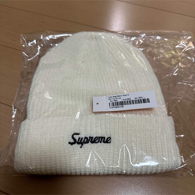 Supreme loose gauge beanie 白