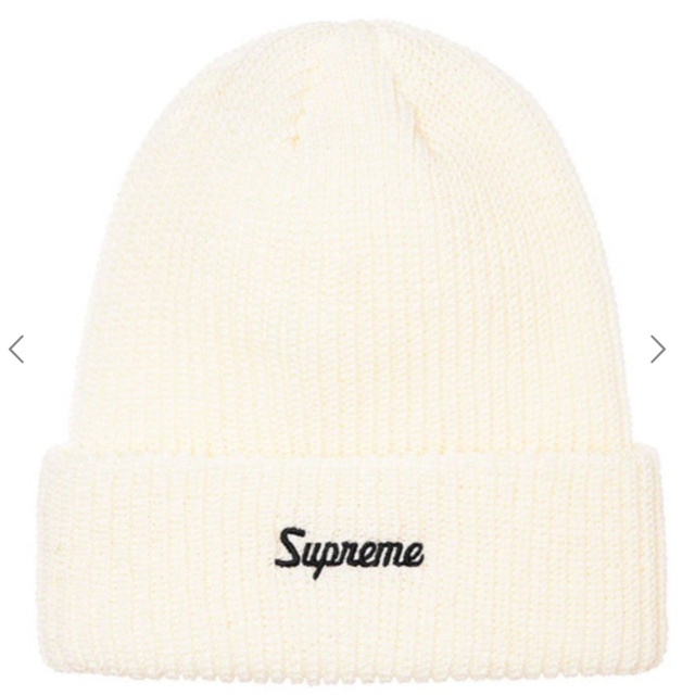 Supreme loose gauge beanie 白