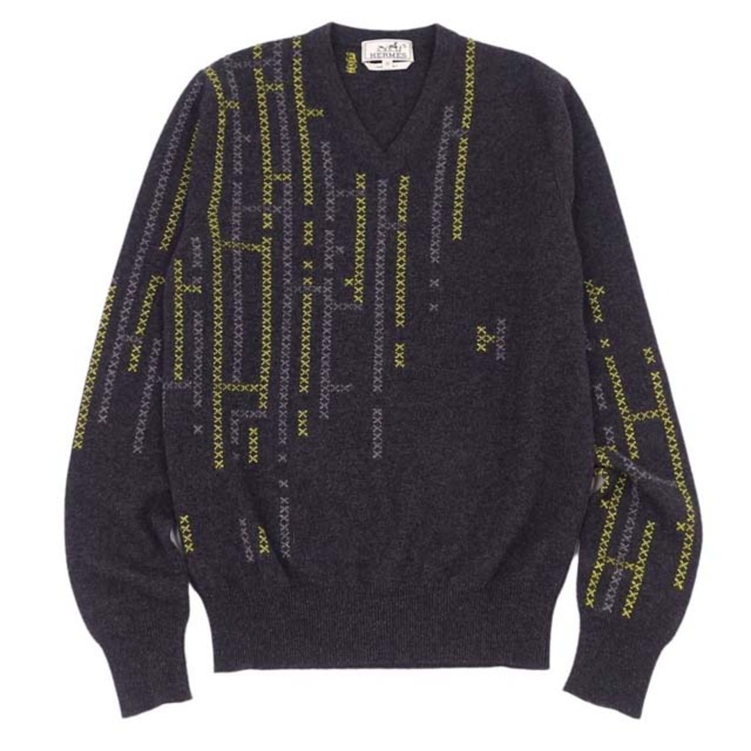 正規通販 トップス Hロゴ 総柄 カシミヤ100% 19AW セーター ニット