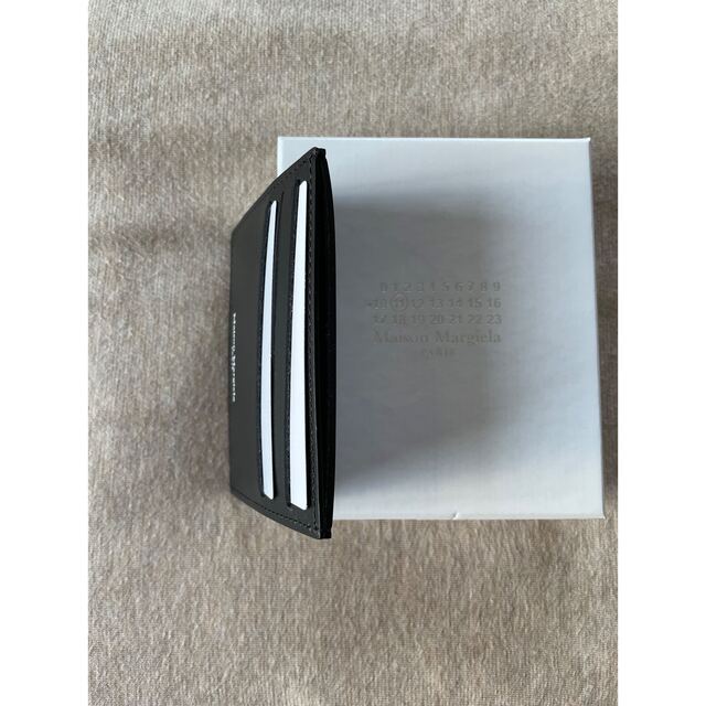黒新品 メゾン マルジェラ カレンダーロゴ ラバーレザー カードケース 財布 5