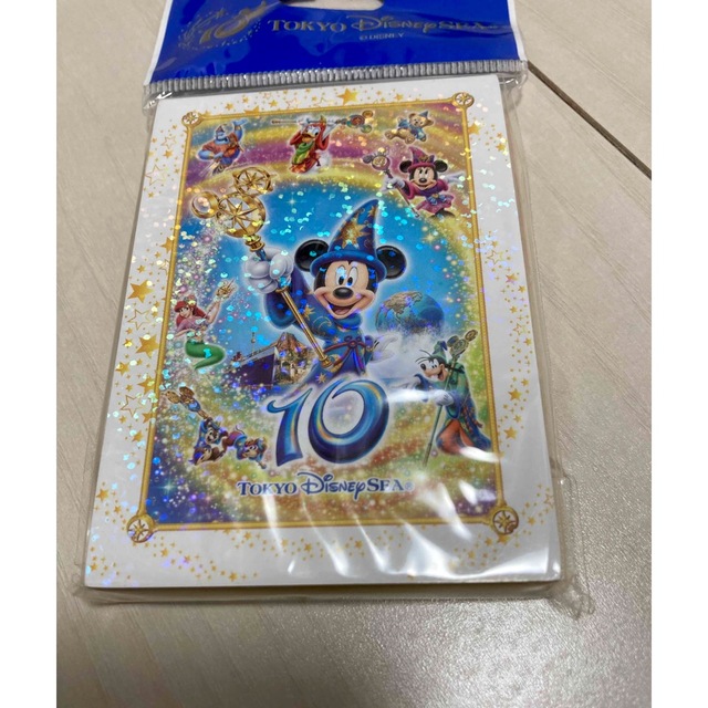Disney(ディズニー)の東京ディズニーシー　10周年　メモ帳 エンタメ/ホビーのおもちゃ/ぬいぐるみ(キャラクターグッズ)の商品写真
