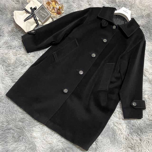 ♡美品 Max Mara 最高級 白タグ コート カシミア混 黒 40 L hitafa.hu