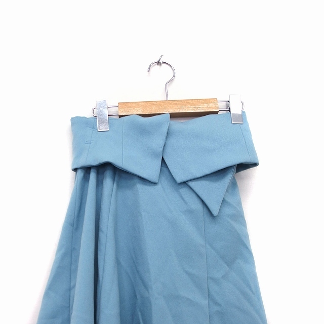 JUSGLITTY(ジャスグリッティー)のジャスグリッティー スカート フレア ロング 無地 シンプル  1 ブルー 青 レディースのスカート(ロングスカート)の商品写真