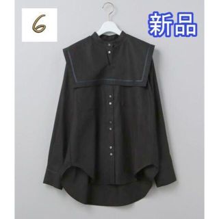 ビューティアンドユースユナイテッドアローズ(BEAUTY&YOUTH UNITED ARROWS)の新品 6(ROKU) COTTON SAILOR COLLAR BLOUSE(シャツ/ブラウス(長袖/七分))