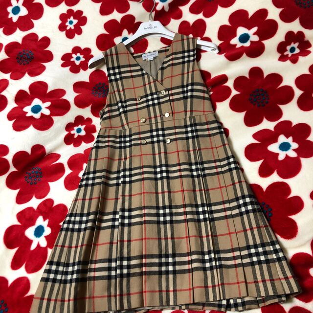 バーバリー上品ワンピース　早い者勝ちです。キッズ服女の子用(90cm~)