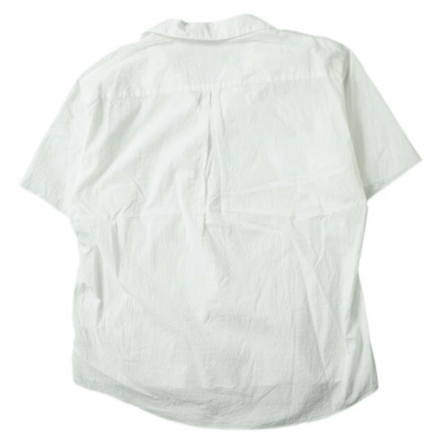 Phlannel フランネル 21SS 日本製 FINX COTTON CORD LANE SKIPPER COLLAR SHIRT フィンクスコットンコードレーンスキッパーカラーシャツ BBZ2011504A0003 2(S) WHITE 半袖 シアサッカー トップス【Phlannel】