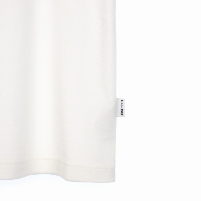 ティー TTT MSW 22SS ショートスリーブ 刺繍 Tシャツ L ホワイト 4
