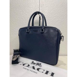 コーチ(COACH)の【格安】コーチ　 2way ビジネス　バッグ　レザー　メンテ済み　24(ビジネスバッグ)