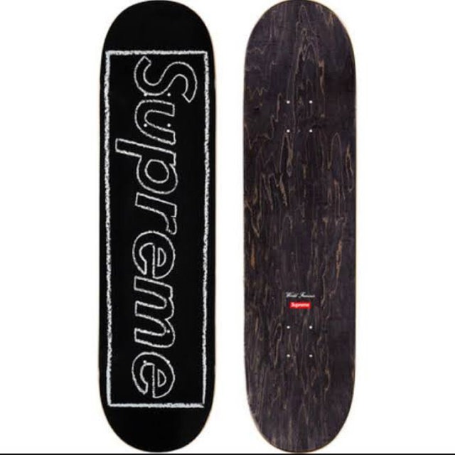 Supreme - KAWS Chalk Logo Skateboard