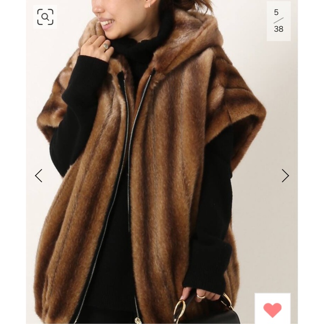 DEUXIEME CLASSE(ドゥーズィエムクラス)のA POINT ETC/アーポワン ウテセ　FAKE FUR VEST レディースのトップス(ベスト/ジレ)の商品写真