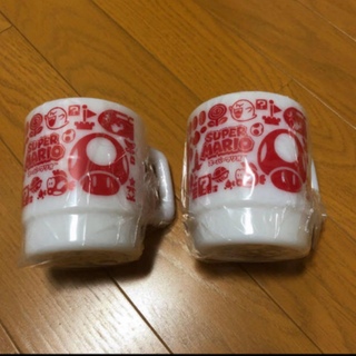 ニンテンドウ(任天堂)の新品未使用⭐️スーパーマリオ スタッキングマグ 2個(グラス/カップ)