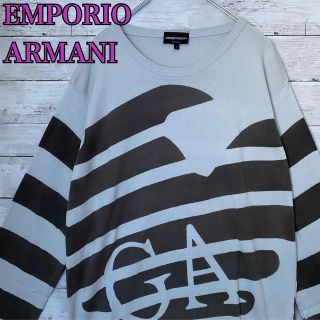 エンポリオアルマーニ(Emporio Armani)の【希少デザイン】EMPORIO ARMANI セーター　薄手　おしゃれ　人気(ニット/セーター)