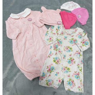 ガーバー(Gerber)のベビー服　女の子　50-60cm 6点まとめ売り(ロンパース)