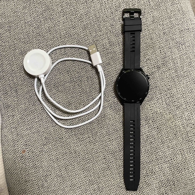 HUAWEI(ファーウェイ)のhauwei watch gt3 46mm black メンズの時計(腕時計(デジタル))の商品写真