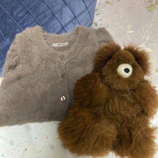 ナイスクラップ(NICE CLAUP)の【美品】モコモコニット🧶(カーディガン)