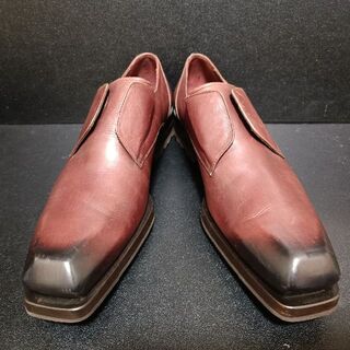 エルメネジルドゼニア(Ermenegildo Zegna)のジーゼニア（ZZegna） イタリア製革靴 ボルドー 43(ドレス/ビジネス)