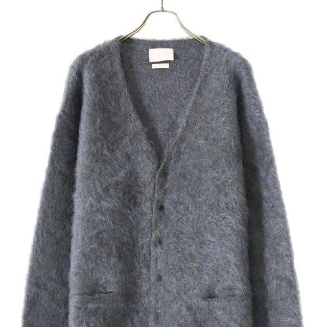 COMOLI(コモリ)のYOKE 21aw LOOSED MOHAIR CARDIGAN グレー2 メンズのトップス(カーディガン)の商品写真