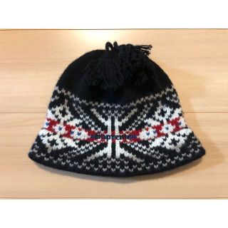 シュプリーム(Supreme)のシュプリーム　Tassel Beanie　ブラック(ニット帽/ビーニー)