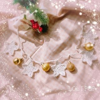 クリスマガーランド キラキラホワイトクリスマス(ガーランド)