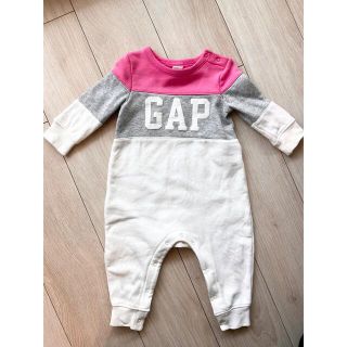 ベビーギャップ(babyGAP)のなるち様専用【baby GAP】裏起毛ロゴロンパースとミニー星柄長袖ロンパース(ロンパース)