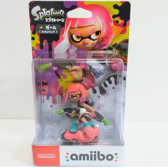 任天堂(ニンテンドウ)の新品/未使用　amiibo ガール【ネオンピンク】（スプラトゥーンシリーズ） エンタメ/ホビーのフィギュア(ゲームキャラクター)の商品写真