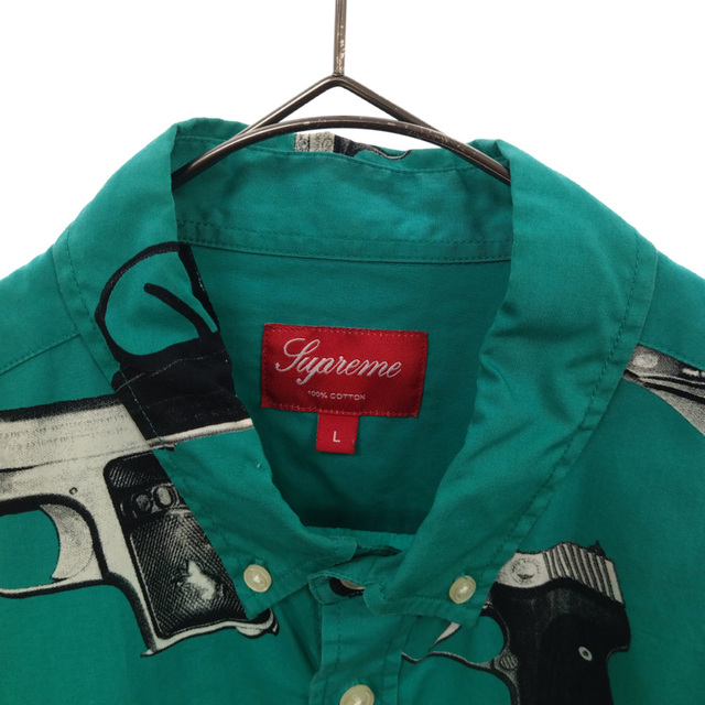 Supreme(シュプリーム)のSUPREME シュプリーム 13SS Guns Shirt ガンズシャツ 半袖シャツ グリーン メンズのトップス(シャツ)の商品写真