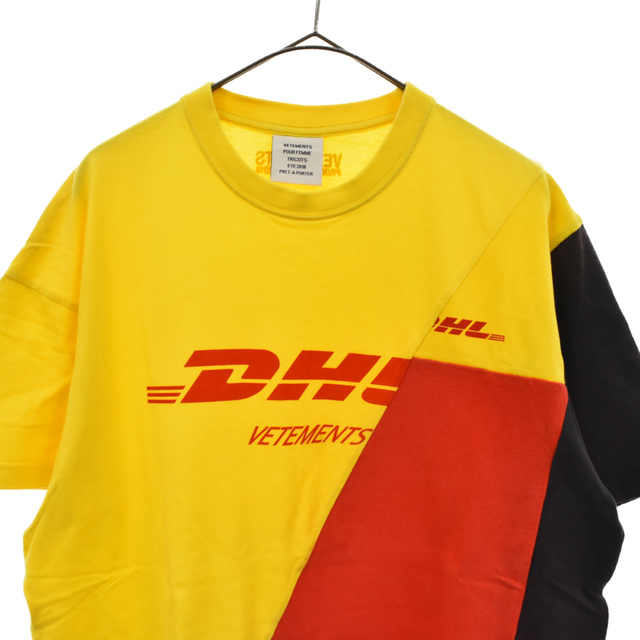 VETEMENTS(ヴェトモン)のVETEMENTS ヴェトモン 18SS DHL再構築切替え半袖Tシャツ WSS18DHL1 マルチ メンズのトップス(Tシャツ/カットソー(半袖/袖なし))の商品写真