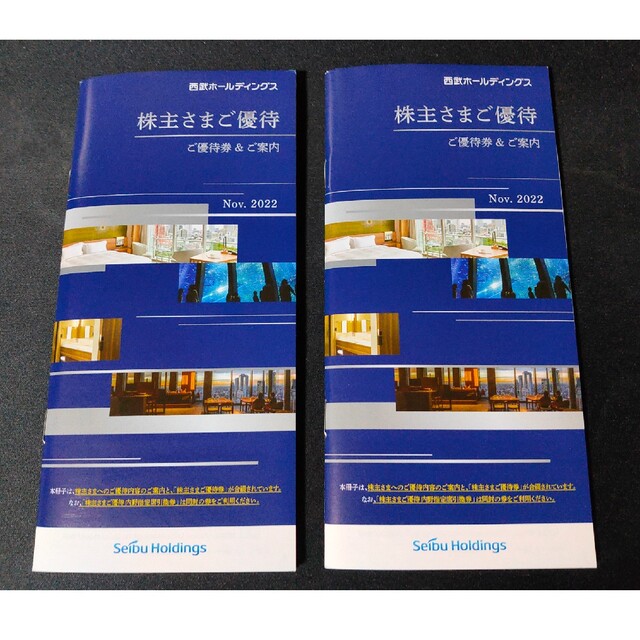 最新 西武ホールディングス 株主優待 2冊セット 500株冊子