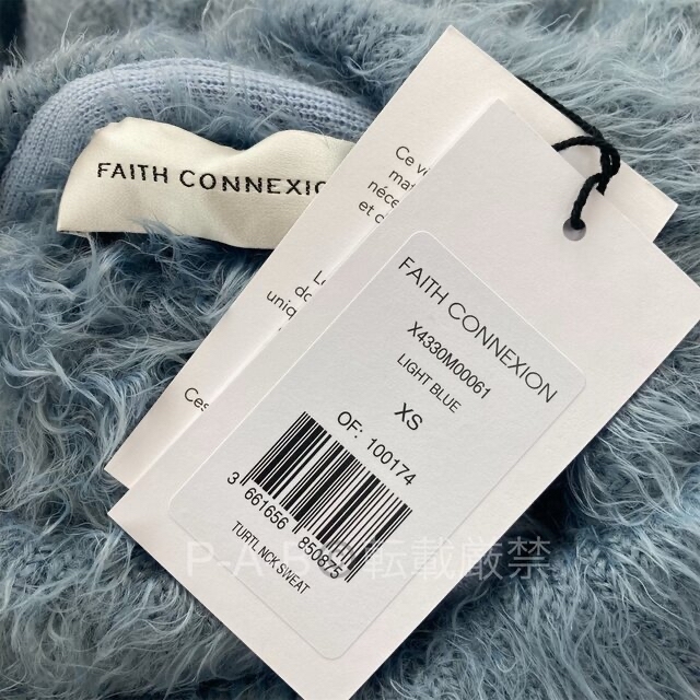 新品 タグ付き FAITH CONNEXION シャギーヤーン タートル ニット