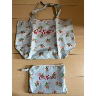 キャスキッドソン(Cath Kidston)の本物キャスキッドソンCATH KIDSTONのフラワーモチーフのエコバッグ付き (エコバッグ)