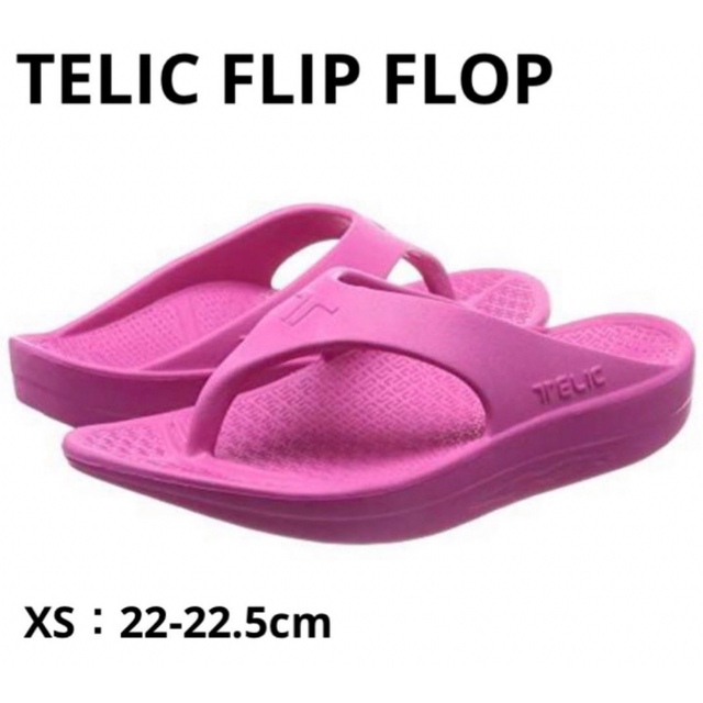 TELIC(テリック)の新品未使用☆テリック FLIP FLOP ピンク フラミンゴ 22~22.5cm レディースの靴/シューズ(ビーチサンダル)の商品写真