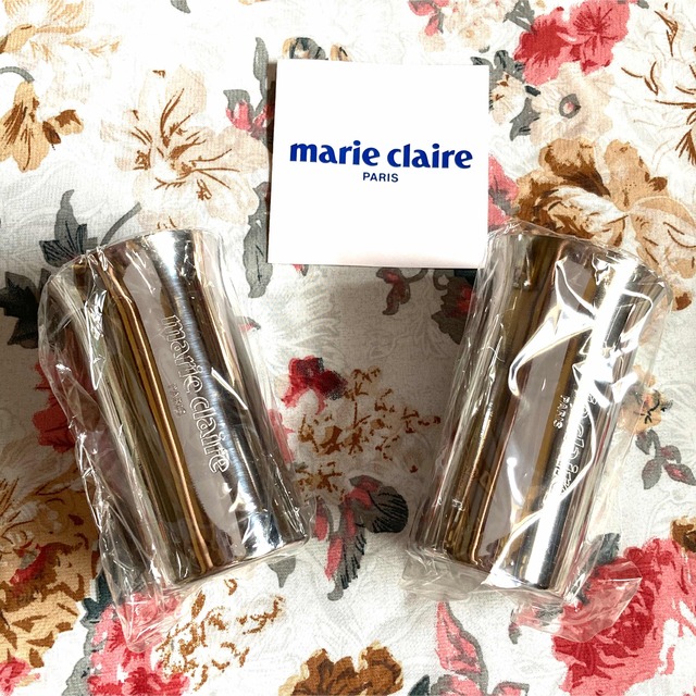Marie Claire(マリクレール)の新品 marie  claire ステンレスグラスセット インテリア/住まい/日用品のキッチン/食器(グラス/カップ)の商品写真