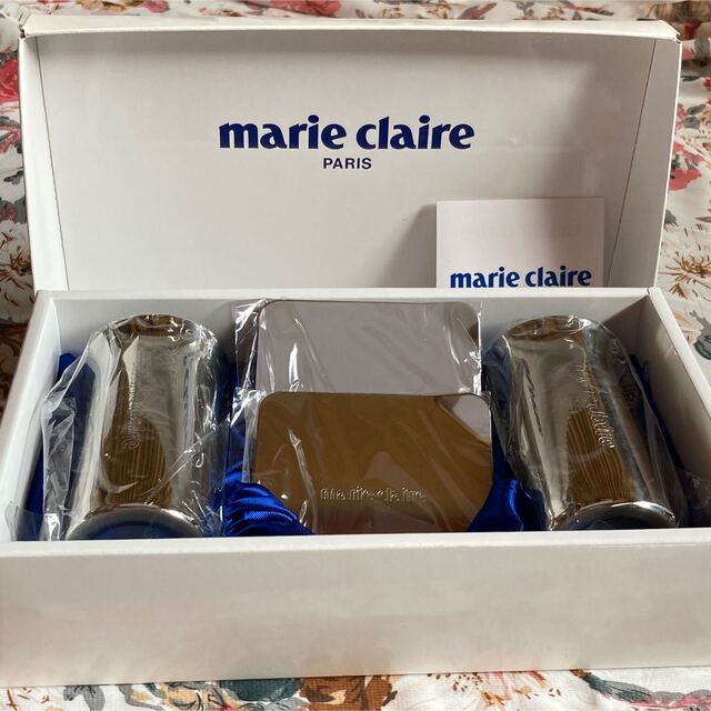 Marie Claire(マリクレール)の新品 marie  claire ステンレスグラスセット インテリア/住まい/日用品のキッチン/食器(グラス/カップ)の商品写真