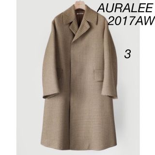 オーラリー(AURALEE)の【名作】2017AW AURALEE オーラリー　ガンクラブチェック　コート(ステンカラーコート)