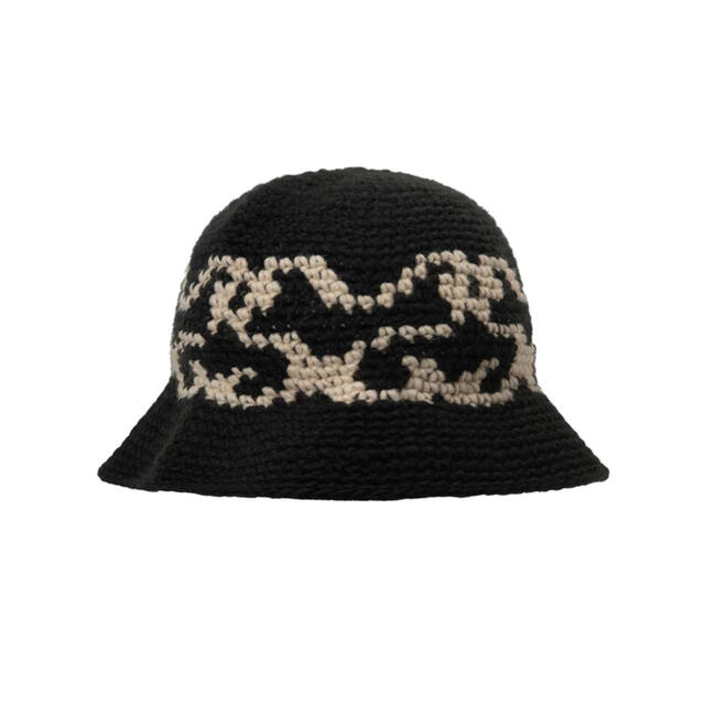 STUSSY SS KNIT BUCKET HAT 新品 黒 バケット ハット