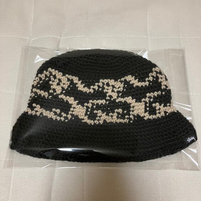 STUSSY SS KNIT BUCKET HAT 新品 黒 バケット ハット