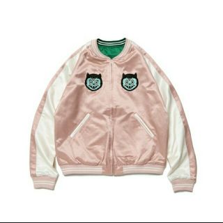 ヒューマンメイド(HUMAN MADE)のXLサイズ UZI MADE YOKOSUKA JACKET PINK(スカジャン)