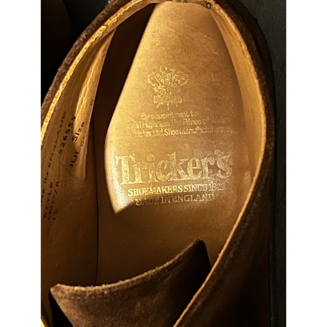 Trickers(トリッカーズ)の【最終】Tricker's マッドガード サイズ8ハーフ茶色 チャッカーブーツ メンズの靴/シューズ(ブーツ)の商品写真