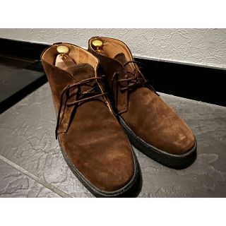 トリッカーズ(Trickers)の【最終】Tricker's マッドガード サイズ8ハーフ茶色 チャッカーブーツ(ブーツ)