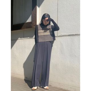 トゥデイフル(TODAYFUL)のTODAYFUL Tuck Wide Trousers タックワイドトラウザーズ(カジュアルパンツ)