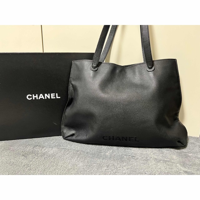 配送員設置 CHANEL CHANELシャネル キャビアスキン ロゴショルダー