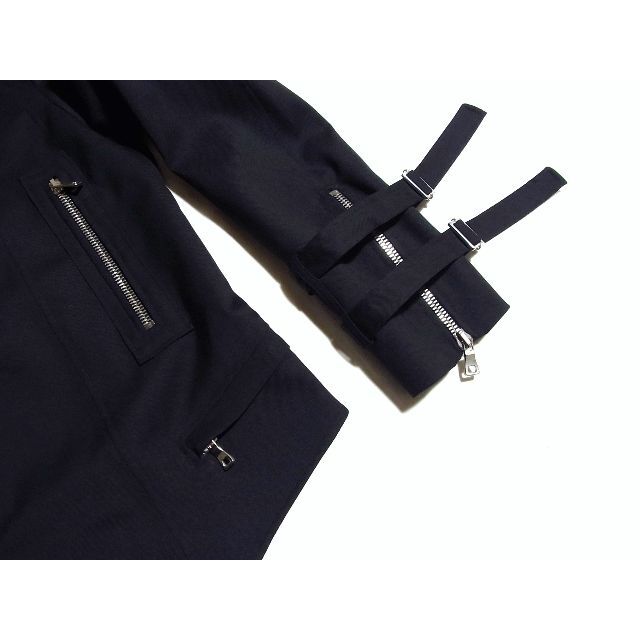 BALMAIN(バルマン)の新品同様 BALMAIN バルマン ウール ライダース ジャケット 48 黒 メンズのジャケット/アウター(ライダースジャケット)の商品写真