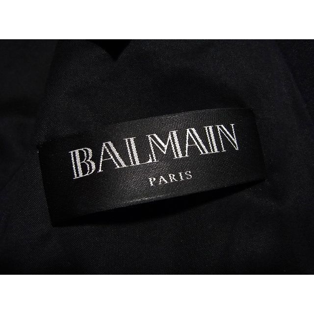 BALMAIN(バルマン)の新品同様 BALMAIN バルマン ウール ライダース ジャケット 48 黒 メンズのジャケット/アウター(ライダースジャケット)の商品写真