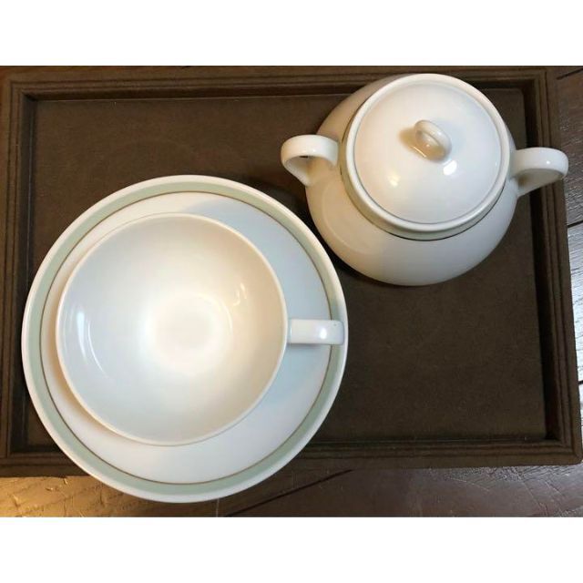 Noritake(ノリタケ)のNoritakeノリタケ　ティーカップ＆シュガーポット　セット　アールデコ インテリア/住まい/日用品のキッチン/食器(グラス/カップ)の商品写真